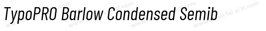 TypoPRO Barlow Condensed Semibold字体转换